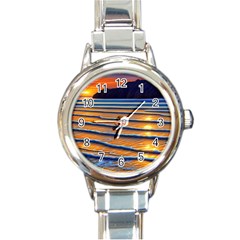 Endless Summer Nights Round Italian Charm Watch by GardenOfOphir