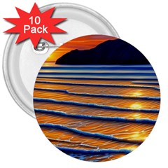 Endless Summer Nights 3  Buttons (10 Pack)  by GardenOfOphir