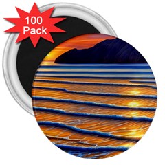 Endless Summer Nights 3  Magnets (100 Pack) by GardenOfOphir