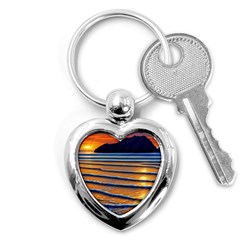 Endless Summer Nights Key Chain (heart) by GardenOfOphir