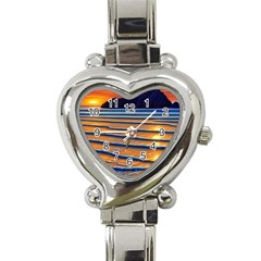 Endless Summer Nights Heart Italian Charm Watch by GardenOfOphir