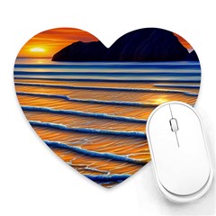 Endless Summer Nights Heart Mousepad by GardenOfOphir