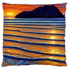 Endless Summer Nights Large Cushion Case (one Side) by GardenOfOphir