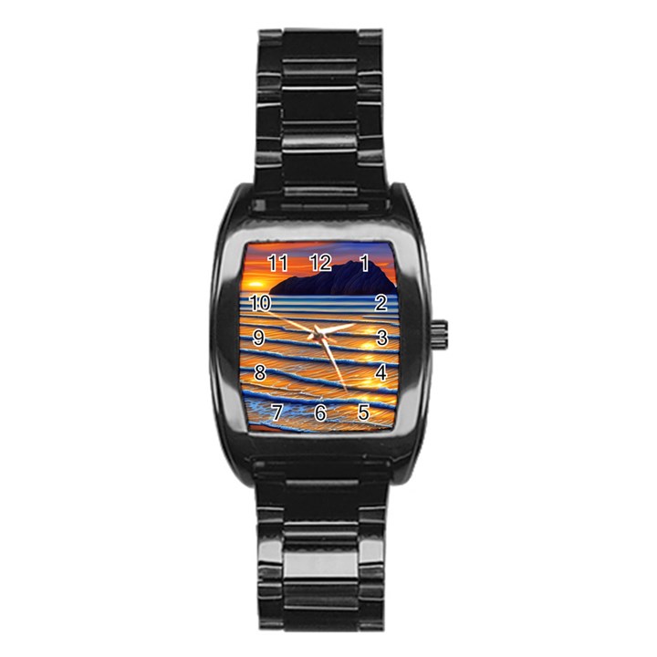 Endless Summer Nights Stainless Steel Barrel Watch