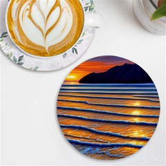 Endless Summer Nights Uv Print Round Tile Coaster by GardenOfOphir