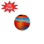 Golden Sunsets And Crisp Air 1  Mini Magnets (100 pack)  Front