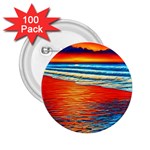 Golden Sunsets And Crisp Air 2.25  Buttons (100 pack)  Front