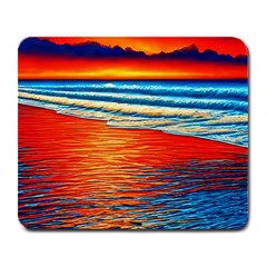 Golden Sunsets And Crisp Air Large Mousepad