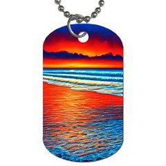 Golden Sunsets And Crisp Air Dog Tag (Two Sides)