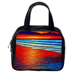 Golden Sunsets And Crisp Air Classic Handbag (One Side)