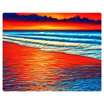 Golden Sunsets And Crisp Air One Side Premium Plush Fleece Blanket (Medium) 60 x50  Blanket Front