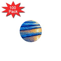 Ocean Sunset 1  Mini Magnets (100 Pack)  by GardenOfOphir