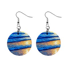 Ocean Sunset Mini Button Earrings by GardenOfOphir