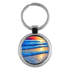 Ocean Sunset Key Chain (round) by GardenOfOphir