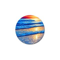 Ocean Sunset Golf Ball Marker by GardenOfOphir