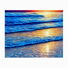 Ocean Sunset Small Glasses Cloth by GardenOfOphir