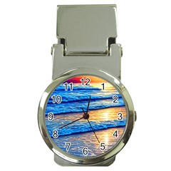 Ocean Sunset Money Clip Watches by GardenOfOphir