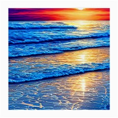 Ocean Sunset Medium Glasses Cloth (2 Sides) by GardenOfOphir