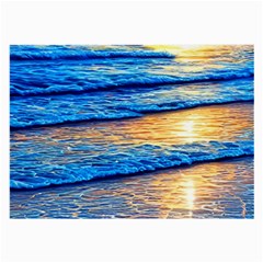 Ocean Sunset Large Glasses Cloth (2 Sides) by GardenOfOphir