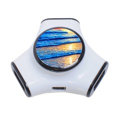 Ocean Sunset 3-port Usb Hub by GardenOfOphir