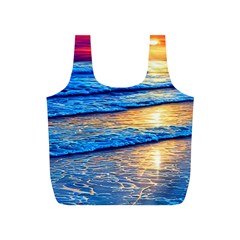 Ocean Sunset Full Print Recycle Bag (s) by GardenOfOphir