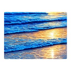 Ocean Sunset Premium Plush Fleece Blanket (mini) by GardenOfOphir