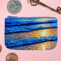 Ocean Sunset Large Coin Purse by GardenOfOphir