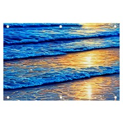 Ocean Sunset Banner And Sign 6  X 4  by GardenOfOphir