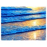 Ocean Sunset Premium Plush Fleece Blanket (Extra Small) 40 x30  Blanket Back