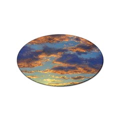 Sunrise Over The Sand Dunes Sticker (oval) by GardenOfOphir