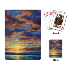 Sunrise Over The Sand Dunes Playing Cards Single Design (rectangle) by GardenOfOphir