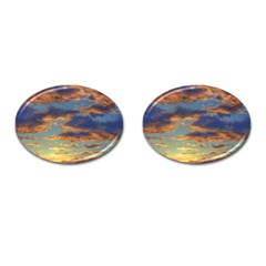 Sunrise Over The Sand Dunes Cufflinks (oval) by GardenOfOphir