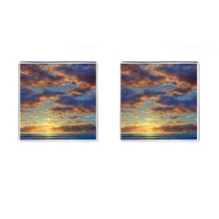 Sunrise Over The Sand Dunes Cufflinks (square) by GardenOfOphir