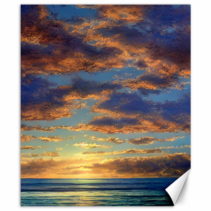 Sunrise Over The Sand Dunes Canvas 8  x 10 