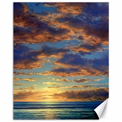 Sunrise Over The Sand Dunes Canvas 11  X 14  by GardenOfOphir