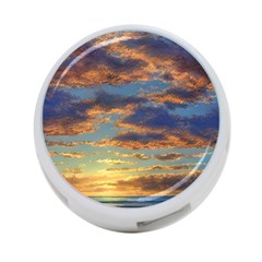 Sunrise Over The Sand Dunes 4-port Usb Hub (one Side) by GardenOfOphir