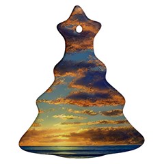 Sunrise Over The Sand Dunes Ornament (christmas Tree)  by GardenOfOphir