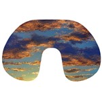 Sunrise Over The Sand Dunes Travel Neck Pillow Front