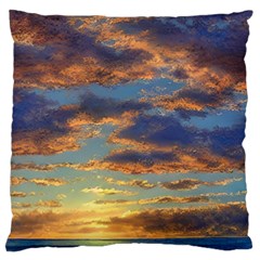 Sunrise Over The Sand Dunes Standard Premium Plush Fleece Cushion Case (two Sides) by GardenOfOphir