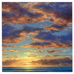 Sunrise Over The Sand Dunes Wooden Puzzle Square by GardenOfOphir