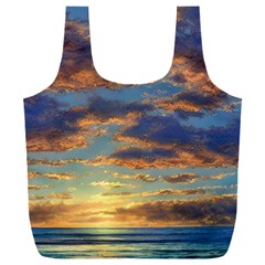 Sunrise Over The Sand Dunes Full Print Recycle Bag (xxl) by GardenOfOphir