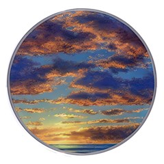 Sunrise Over The Sand Dunes Wireless Fast Charger(white) by GardenOfOphir