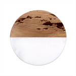 Sunrise Over The Sand Dunes Classic Marble Wood Coaster (Round)  Front