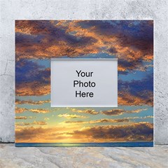 Sunrise Over The Sand Dunes White Wall Photo Frame 5  X 7  by GardenOfOphir