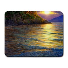 Sunset At The Surf Small Mousepad by GardenOfOphir