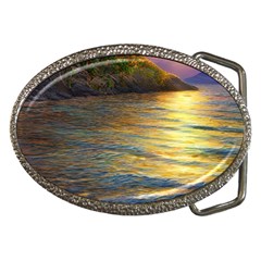 Sunset At The Surf Belt Buckles by GardenOfOphir