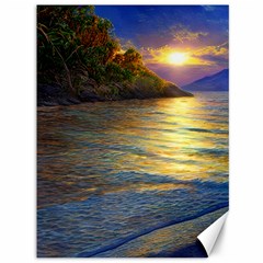 Sunset At The Surf Canvas 36  X 48  by GardenOfOphir