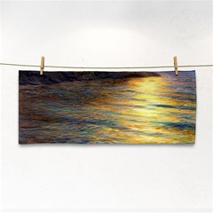 Sunset At The Surf Hand Towel by GardenOfOphir