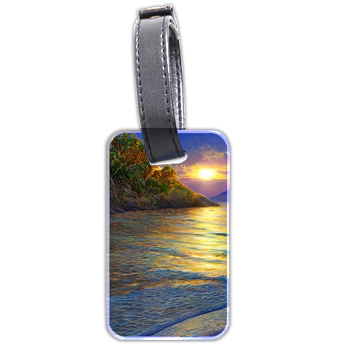 Sunset At The Surf Luggage Tag (two sides)