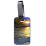 Sunset At The Surf Luggage Tag (two sides) Back